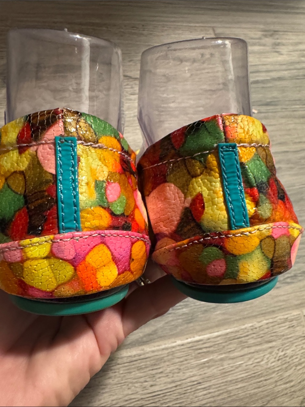 Tieks Aquarella Floral Ballet Flats in Pink, Yellow & Orange - Picture 5 of 14